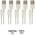 thumbnail image 2 of VisionTek 900759 3.3 ft. White Lightning to USB White 1 Meter Cable - 5 Pack, 2 of 3