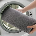 thumbnail image 4 of Transemion 1/2/3 Floor Mat Home Decor With Stylish And Functional Floor Mat Thickened Cake Velvet Is Soft dark grey 40*60CM 1 Pc, 4 of 6
