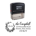 thumbnail image 1 of Printtoo Personalized Self Inking Family Return Address Custom Wedding Invitation Rubber Stamp, 1 of 6