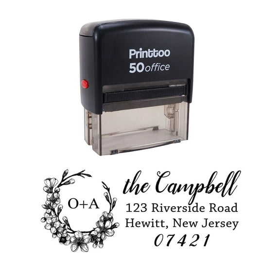 Printtoo Office Stationary Stamp PAST DUE Self Inking Rubber Stamp-Black