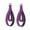 Purple - 37cm, variant on DoubleâLoop Pilates Straps 14.6" HeavyâDuty Adjustable Wrist Ankle Exercise Bands Nonâ Fitness Straps for Reformer Yoga Home Workout Rehabilitation Black