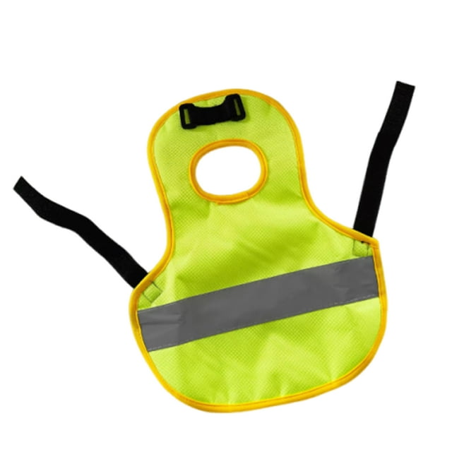 Methold Ropa de alta visibilidad para perros y mascotas, duradera, moderna y versátil, ideal para gallineros y aves de corral. Suministros para pájaros verde fluorescente