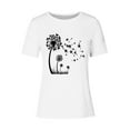 thumbnail image 4 of EINCcm Summer Tops for Women Graphic Tshirts Oversized Tees Casual Floral Crew Neck Short Sleeve Blouse Top, 4 of 4