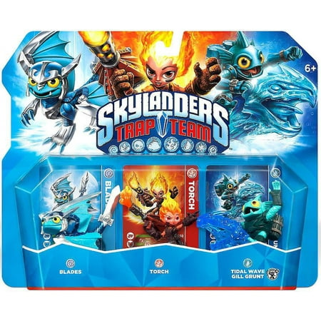 Skylanders Trap Team Blades, Torch & Tidal Wave Gill Grunt Figure 3-Pack