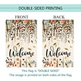 thumbnail image 6 of Fall Floral Welcome House Flag Large Vertical Double Sided, Autumn Leaves 28 x 40 Inch Burlap Flag for Autumn Thanksgiving Halloween Farmhouse Holiday Yard Outdoor Outside Decoration, 6 of 6