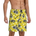 thumbnail image 2 of Sikiie Honeybee Mens Pajama Shorts, Lightweight Lounge Pant with Pockets Soft Sleep Pj Shorts for MenSmall, 2 of 6