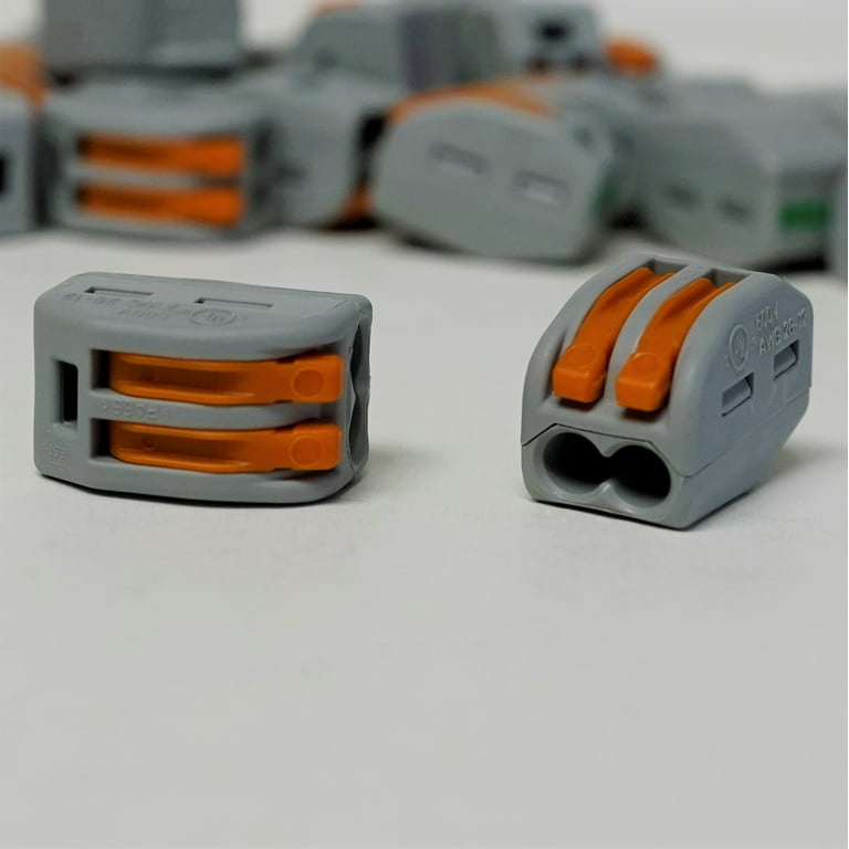 WAGO quick connector strip with operating levers, 2 conductors