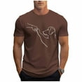 thumbnail image 2 of Tops para hombre, blusas y camisas de cuello redondo y manga corta para hombre, blusas casuales de cuello redondo con estampado de moda para hombre, blusas de cuello redondo y manga corta, camisas par, 2 of 6