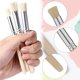 thumbnail image 5 of Apuakthei TOYMIS - Juego de 6 pinceles de madera para esténcil, cerdas naturales para pintura acrílica, pintura al óleo, pintura con acuarela, fabricación de tarjetas, proyectos de manualidades (3, 5 of 8