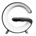 thumbnail image 1 of Luz ambiental inteligente, 15W, carga inalámbrica, Altavoz Bluetooth, despertador, lámpara ambiental inteligente para el hogar, enchufe europeo, 1 of 1