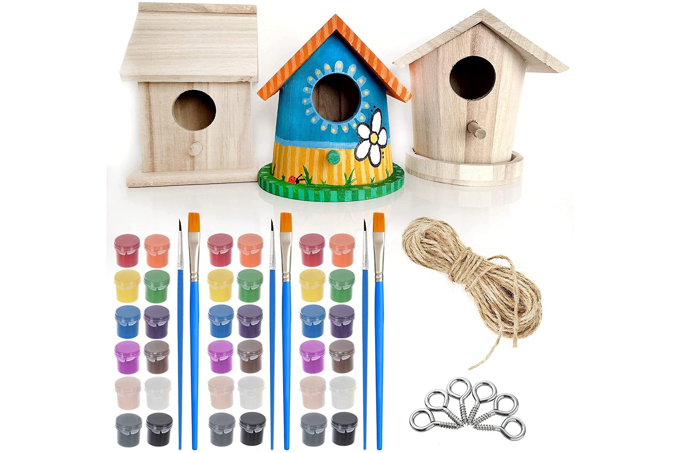 Kids Make Your Own Bird House Unfinished Wood Wooden Craft Project Kit T168 by KidsStuff.com