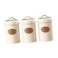 thumbnail image 2 of 3 botes herméticos para cocina, tapa hermética, elegante organizador de té, multifunción. Blanco, 2 of 9