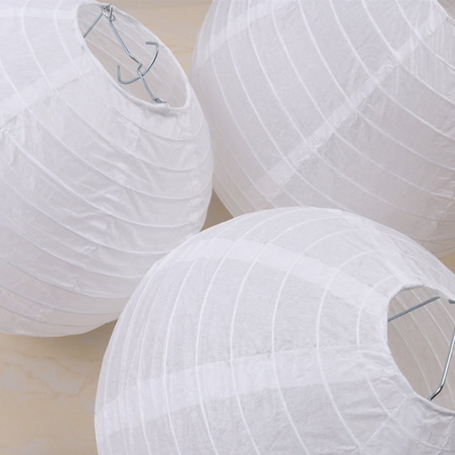 Lámpara Linternas de papel chinas para exterior, fiesta en el patio, de bricolaje, carcasa de luz (30cm, 10 uds) Likrtyny Para estrenar