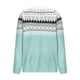 thumbnail image 3 of Ailaofu Women's Fair Isle Sweater Casual Crewneck Long Sleeve Lightweight Vintage Knit Jumper Tops, 3 of 6