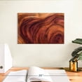 thumbnail image 3 of Elephant Stock Wood Grain Pattern Wall Art - Horizontal Canvas Wall Art - Living Room Wall Decor - Abstract Canvas - Brown And Orange Decor - 12" x 8", 3 of 8