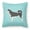 Blue, variant on Carolines Treasures BB3680PW1818 Siberian Husky Checkerboard Pink Fabric Decorative Pillow