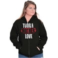thumbnail image 3 of Tough Love Mother Funny Mom Humor Womens Plus Size Graphic Zipper Hoodie Brisco Brands 2X, 3 of 5