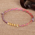thumbnail image 4 of MasteelfCA Knit Bracelet Colorful Handwork Copper Beads Bracelet Adjustable Adjustable Jewelry Bracelet for Woman (Colorful), 4 of 8