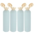 thumbnail image 4 of MOVTOTOP 4 pcs Plastic Shampoo Bottles Empty Lotion Bottles Refillable Dispenser with Lids, 4 of 7