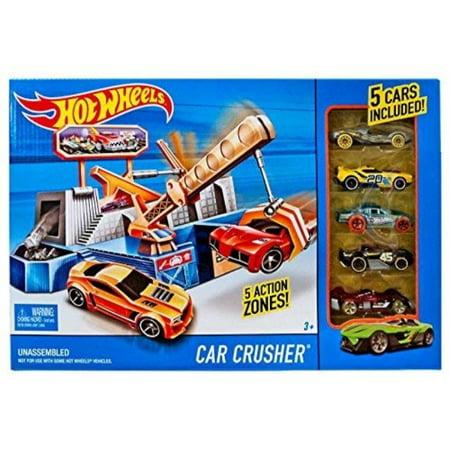 Hot Wheels City Car Crusher w/ 5 Cars Included