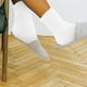 thumbnail image 5 of EeaseMX 3 pares de calcetines de invierno para hombre, suaves y esponjosos, de color liso, gruesos y cálidos, de forro polar coral, para dormir en casa - Talla única (blanco), 5 of 8