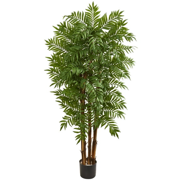 Nearly Natural 5.5' Parlour Artificial Palm Tree, Green