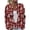 Vermilion, variant on Stralyhd Christmas Cardigan for Women Plus Size Buffalo Plaid Christmas Print Button Down Cardigan Sweaters Fall Fashion Lightweight Open Front Knitted Womens Sweaters Deep Red XL
