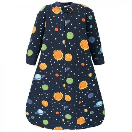 UPC: 0660168182484 | Hudson Baby Infant Boy Premium Quilted Long Sleeve Sleeping Bag and Wearable Blanket Solar System 12-18 Months