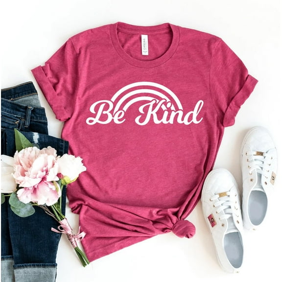 Be Kind T-shirt Positive Vibes Top Women's Anti Bullying Gift Inspirational Shirts Kindness Tshirt Motivational Shirt Happiness Tee