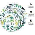 thumbnail image 2 of 3 Reusable Cloth Bowl Covers with Elastic, Fabric Stretched Bowl Cover Lids, Lint Free, Waterproof, Fits Various Sizes Glass Container, Dish, Non-Stick Storage Covers (Jungle), 2 of 7