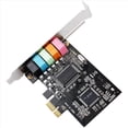 thumbnail image 4 of 3X PCIe Sound Card 5.1, PCI Express Surround Card 3D Stereo Audio with High Sound Performance PC Sound Card CMI8738 Chip, 4 of 9