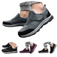 thumbnail image 6 of Walking Boots Womens Mens Comfort Athletic Fleece Lined Warm Slip on Winter Snow Work Ankle Booties, 6 of 7