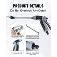 thumbnail image 4 of High Pressure Garden Hose Spray Gun, Car Wash Foam Sprayer, Adjustable Nozzle Cleaning Gun with Connectors, Multi-Function Cleaning Tool (With Foam Bottle), 4 of 7