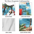 thumbnail image 4 of luoweisi Men's Beach Shorts Quick Dry Swim Trunks with Mesh Lining Santa Claus Vacation XL, 4 of 5