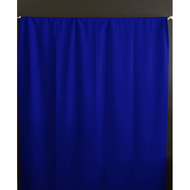 Solid Poplin Window Curtain Or Photography Backdrop 58 Wide Royal Blue Walmart Com