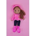 thumbnail image 4 of Cute Rag Doll Luvy 16" Brown/Fuschia, 4 of 6