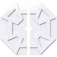 thumbnail image 1 of Ekena Millwork CMP24LG2-02000 24 in. OD x 2 in. ID Square Logan Architectural Grade PVC Contemporary Ceiling Medallion - 2 Piece, 1 of 1