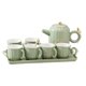 thumbnail image 1 of Juego de ocho piezas de tazas de cerámica for sala de estar, tetera de lujo ligera for el hogar, juego de té, taza de té, regalo exquisito for cualquier ocasión, 1 of 6