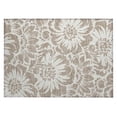 thumbnail image 2 of Addison Rugs Chantille Indoor/Outdoor Transitional Floral Taupe Washable Rectangle Rug, 1'8" x 2'6", 2 of 6