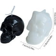 thumbnail image 4 of Nvzi Candle Molds for Candle Making, Lantsang 3D Skull Shape Silicone Molds Candle for Making Aromatherapy Beeswax Candle Soap Lotion Bar Crayon Wax Melt Polymer Clay Cake Decorating Tool, 4 of 5