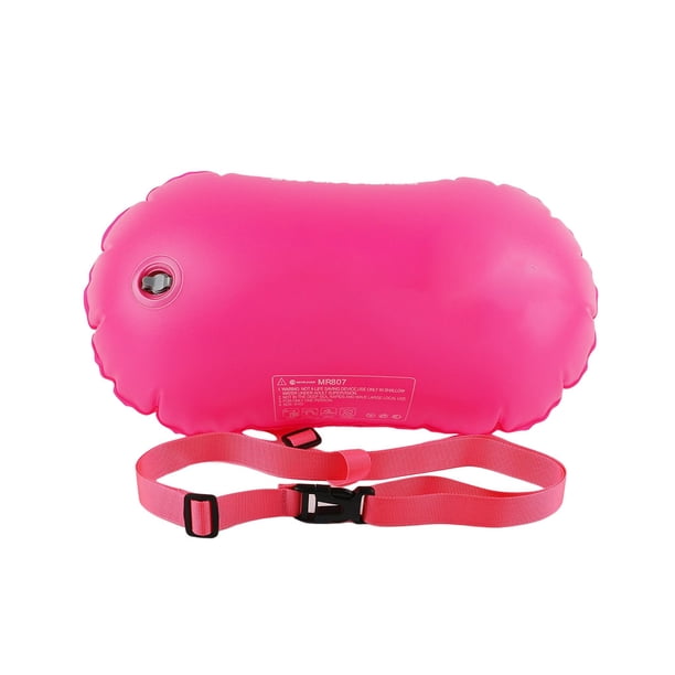 Wosthever Bolsa de natación seca PVC inflable impermeable boya deportes acuáticos paquete de colores brillantes herramienta de Deportes acuáticos Rosa roja