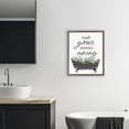 thumbnail image 2 of Wash Worries Away Herbs Brown Framed Floater Canvas Wall Art, design by Lettered and Lined, 2 of 10