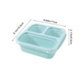 thumbnail image 3 of Yhmxh 3-Compartment Bento Box Lunch Containers, Reusable Leak-Proof Meal Prep Containers, Wheat Straw Divided Food Storage Boxes With Lids, Stackable Snack Boxes for Work, and Travel, Microwavable, 3 of 6
