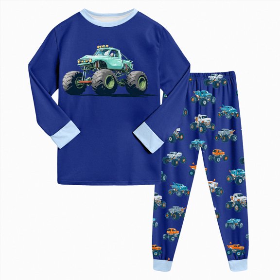 Leey-World Bamboo Viscose Toddler Pajamas Boys Girls Baby Pjs Sets Kids Long-Sleeve Snug fit Sleepwear 6-12 Months 12-24 Months 2t 3t 4t 5t 6t 7t 8t 9t Children(Blue,2-3 Years)