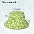 thumbnail image 2 of Kll Kiwi Lemon Bucket Hat for Women Men Packable Travel Beach Sun Hat Outdoor Rave Accessories Reflective Fisherman Cap, 2 of 6