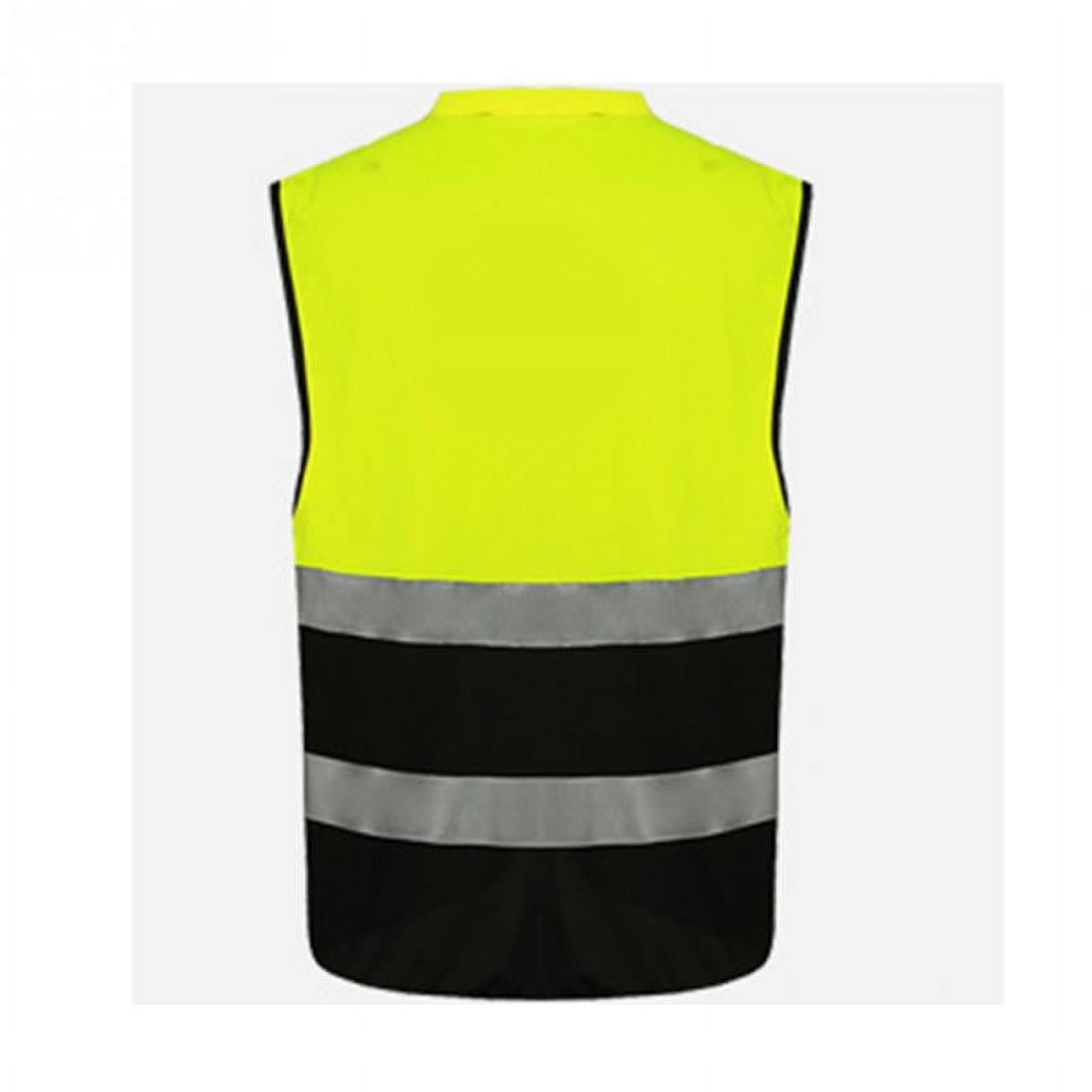 tooloflife Security Reflective Vest Jacket with 2 Pockets Visibility Reflective Stripes Size L/XL/XXL/XXXL