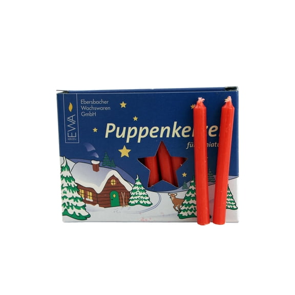 CANDLE- MINI RED 7MM BX40