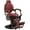 Red, variant on BarberPub Heavy Duty Vintage Barber Chair, Salon Chair with Metal Frame