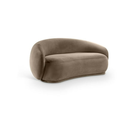 Meridian Furniture Emery Taupe Velvet Loveseat
