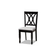 thumbnail image 3 of Baxton Studio Reneau Modern and Contemporary Grey Fabric Upholstered Espresso Brown Finished Wood 7-Piece Dining Set, 3 of 7